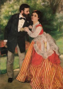 皮埃爾 奧古斯特 雷諾阿 Portrait of Alfred and Marie Sisley